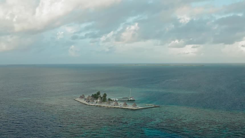 An island in the middle of the water