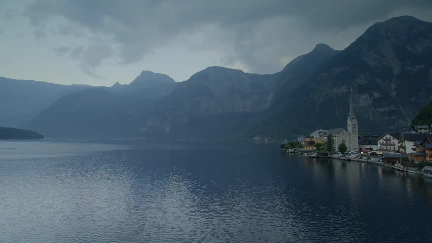 A seaside village in the mountains