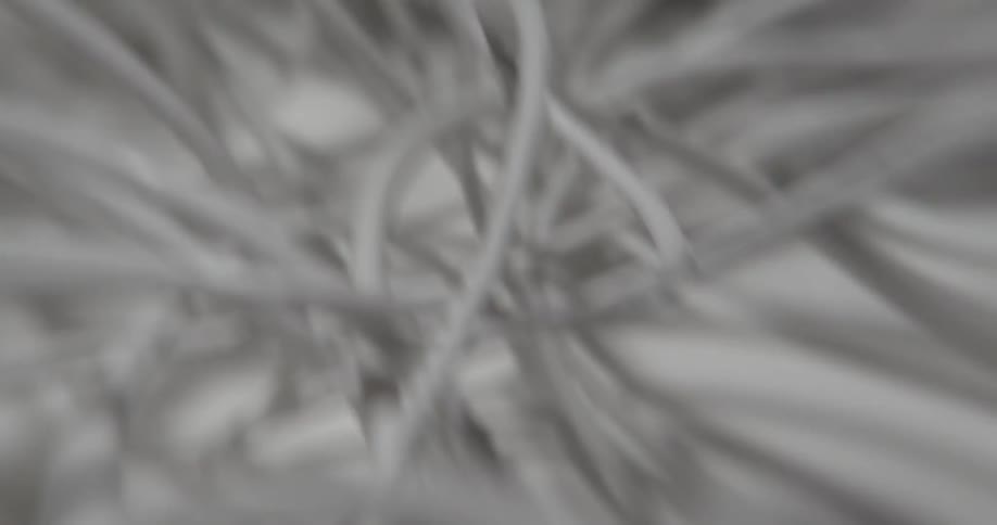 Close up of a large pile of wires
