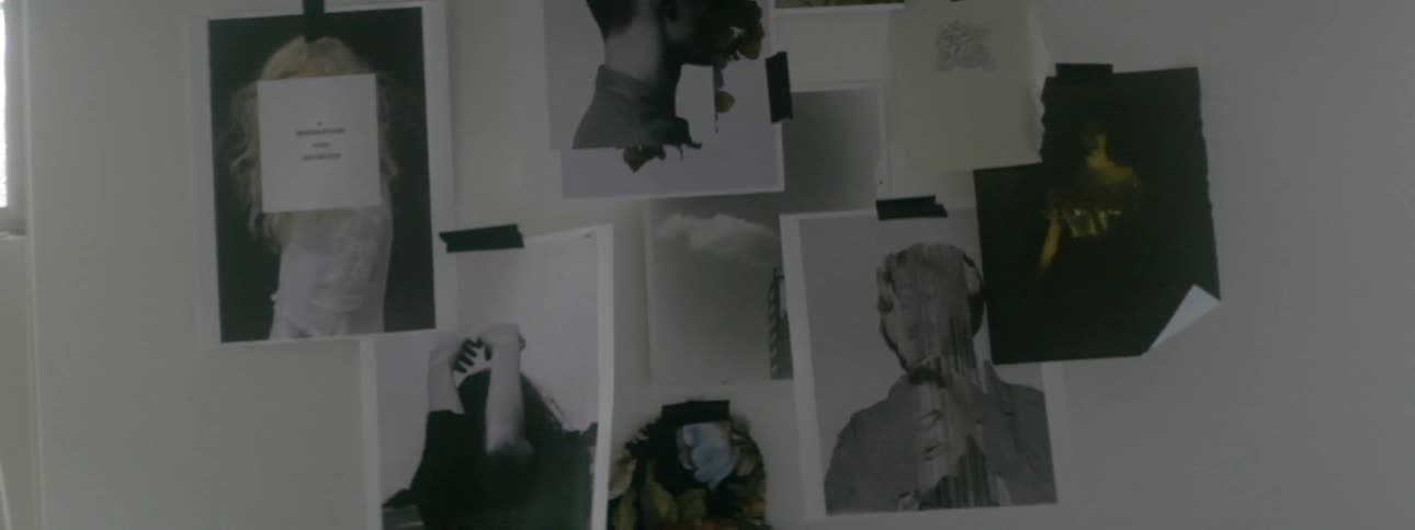 Pictures fluttering on the wall