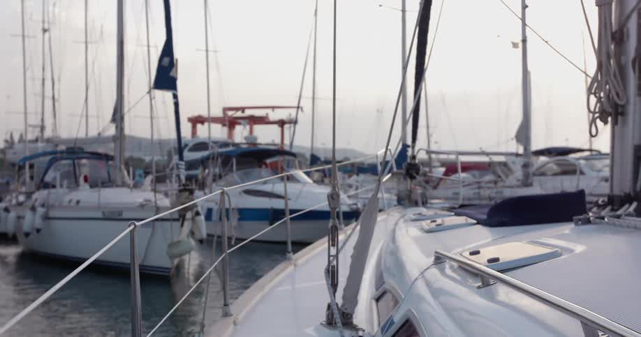 A view of a boat port