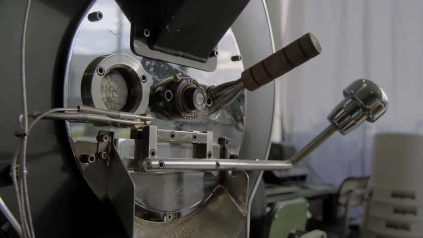 A footage of a coffee machine