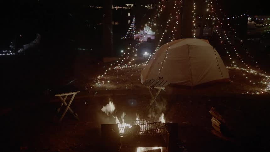 A scenery on the camp ground
