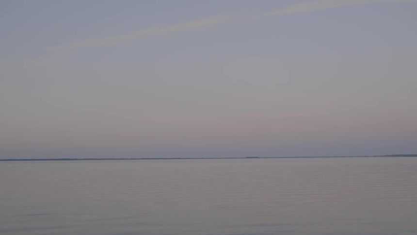 A footage of a calming ocean