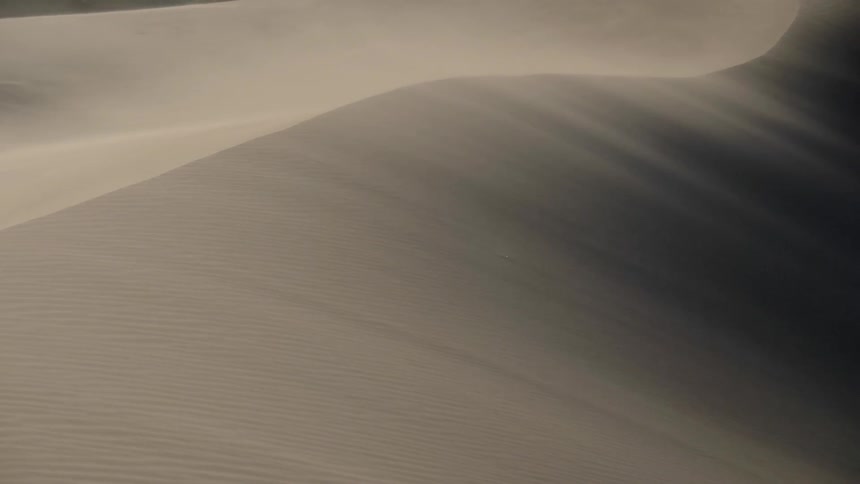 A scenery of a windy desert