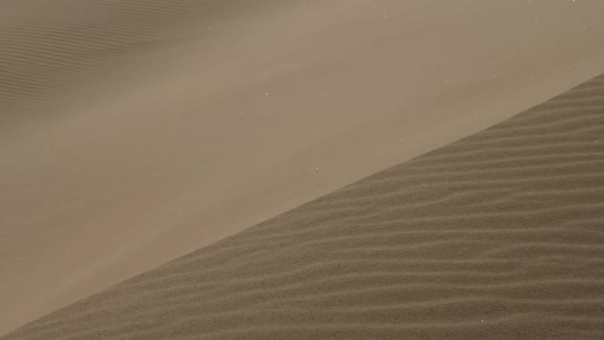 Sand dunes in a desert during the day