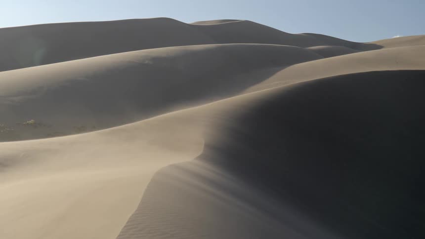 A footage of lonely desert