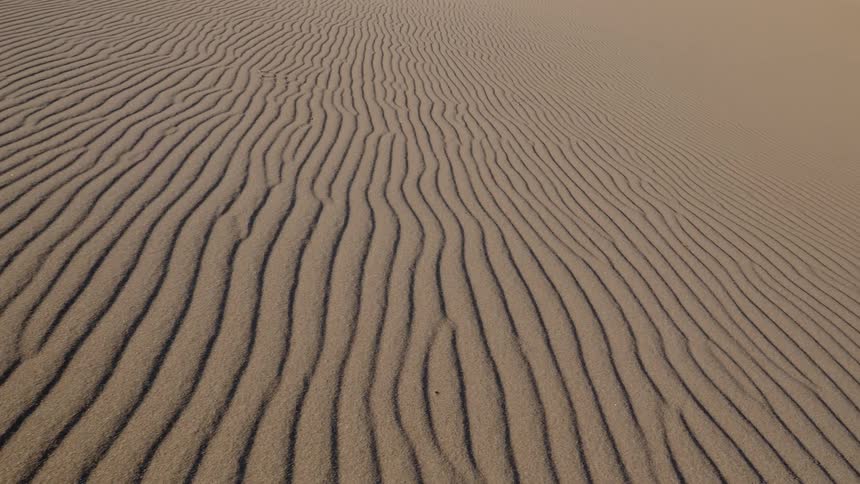 Waves of dirt in the desert