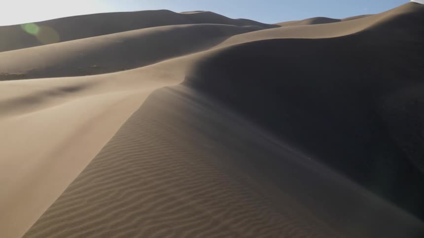 A scenery of a clean dune