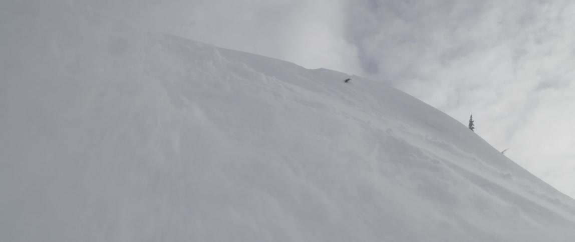 A footage of an avalanche