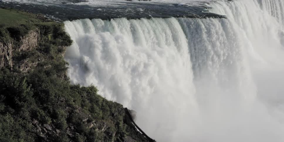 View of a large waterfall