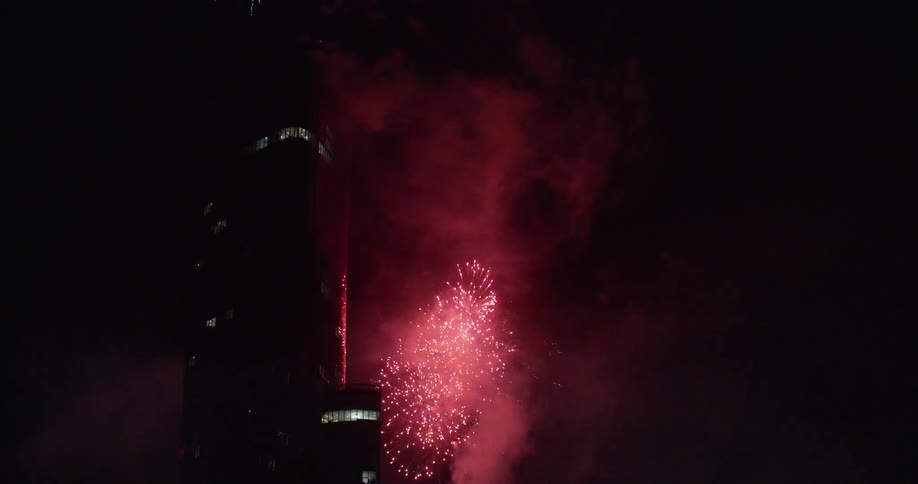 A scenery of firework festival