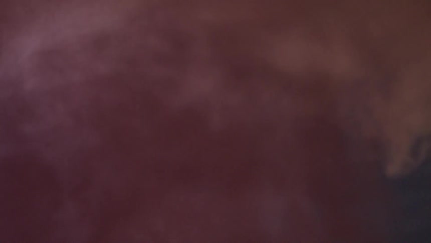 A footage of a red smoke