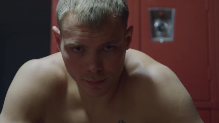 A shirtless man portrait