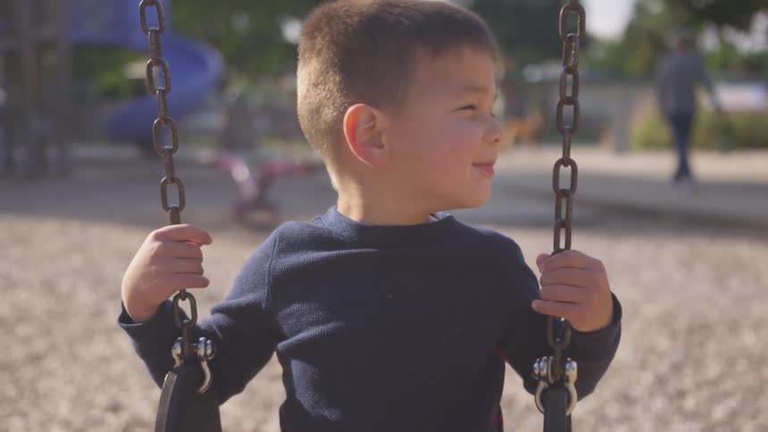 A child play swing on the park