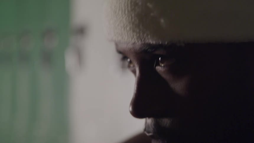 A portrait of young black man