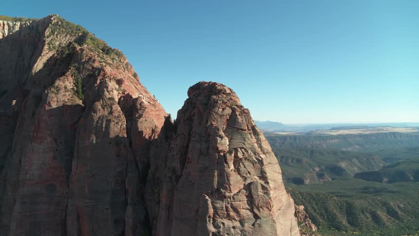 The top of a large boulder