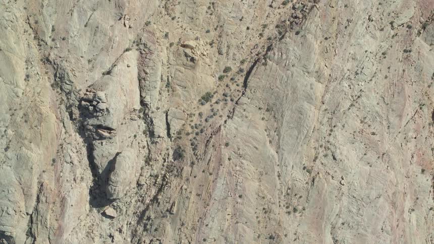 The mountain is tall and steep