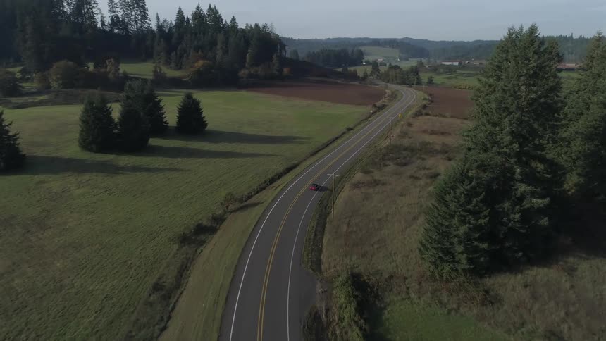 A scenery of a rural road