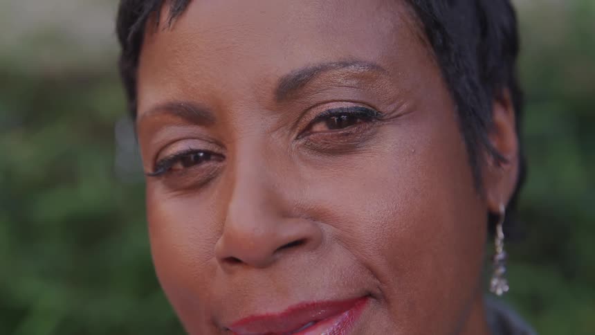 A portrait of a woman face