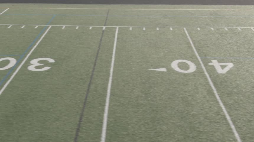 A footage of a football field