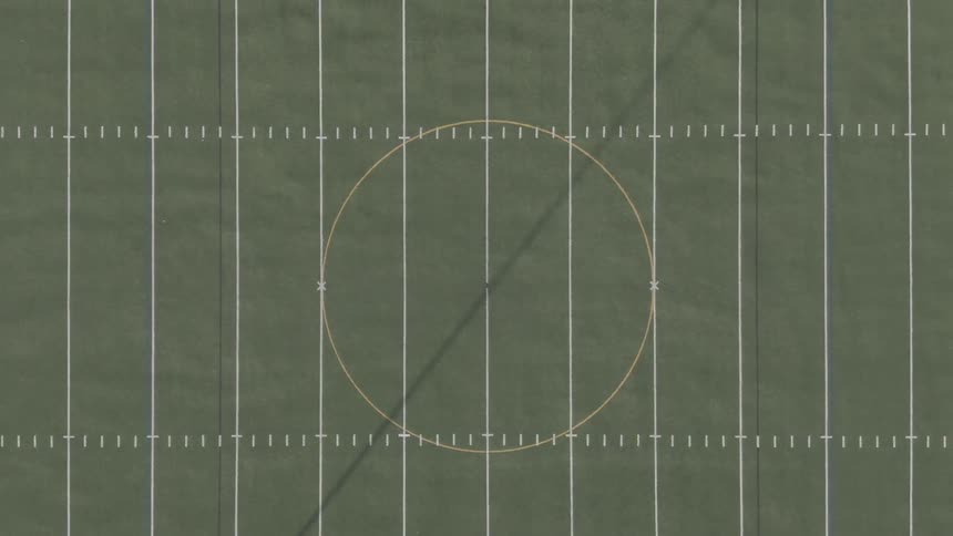 A multi purpose sports pitch viewed from above