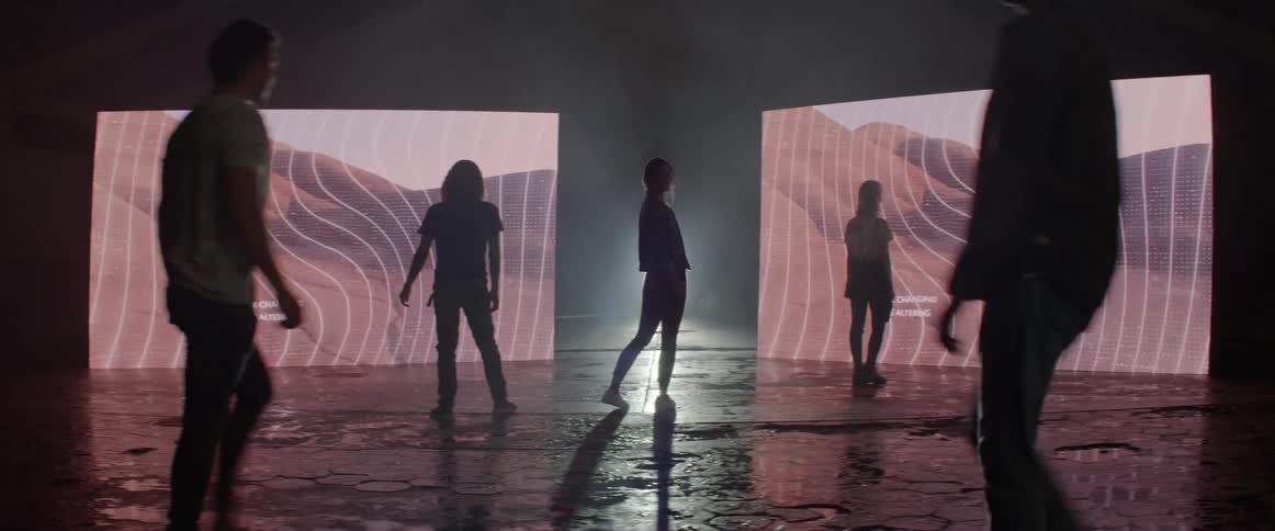 A group of people doing a rehearsal