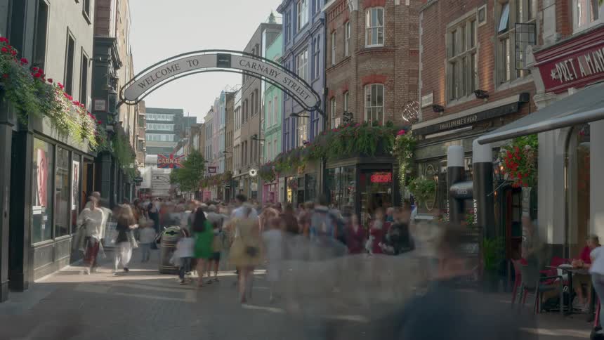 Time lapse of carnaby street in london