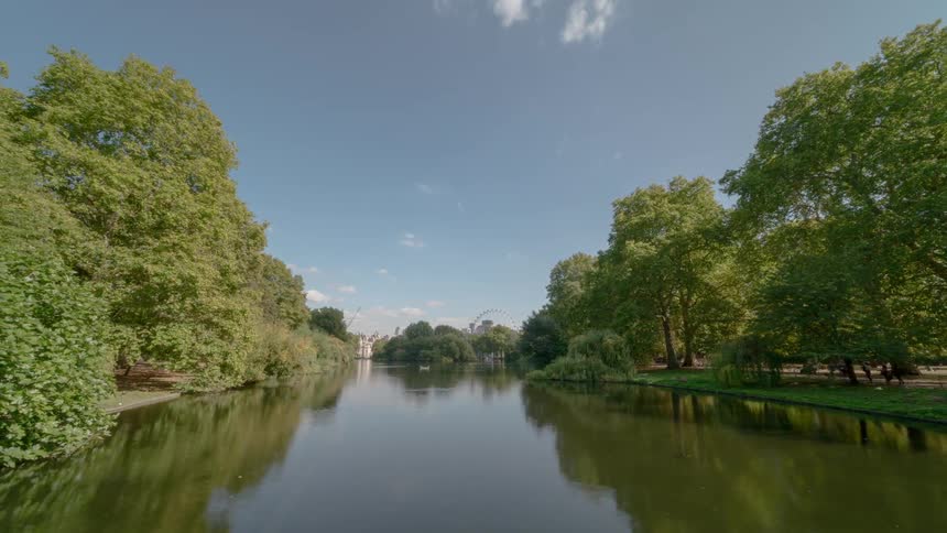 A time lapse scenery of a river