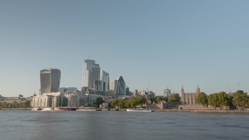 The city of london viewed from south of the river