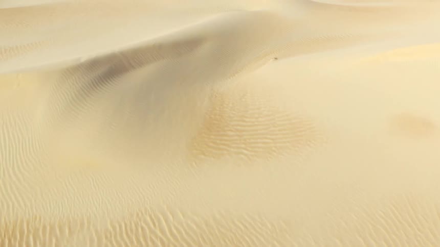 Sandy dunes in the daytime