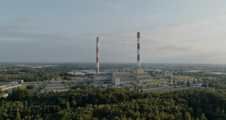 A scenery of a factory