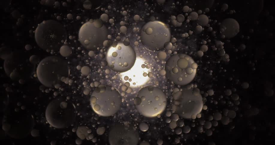 Gray black and white colors move like oil and water