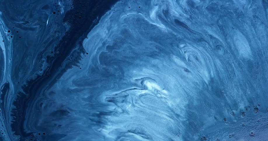 Birds eye view of liquid moving