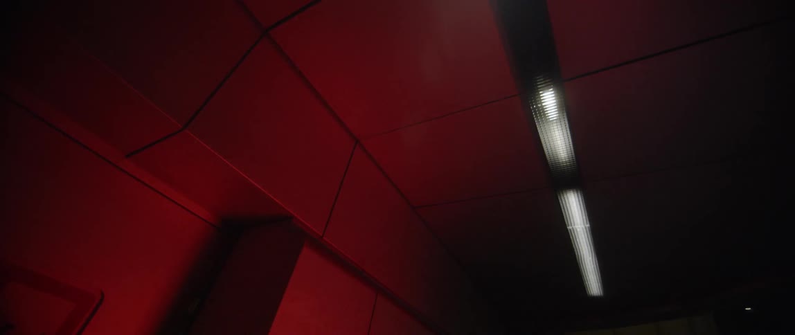 Lights flicker in a dark room