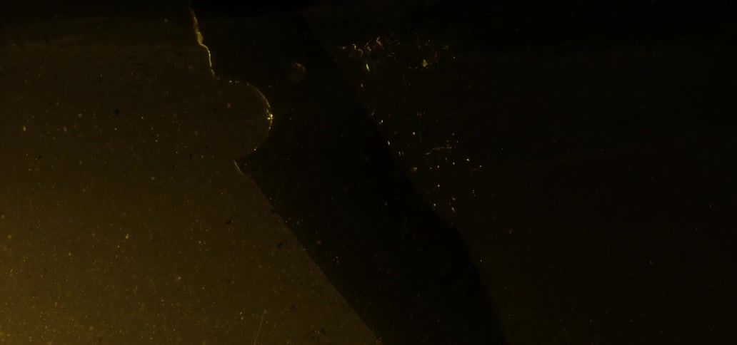 Liquid is moving in the water