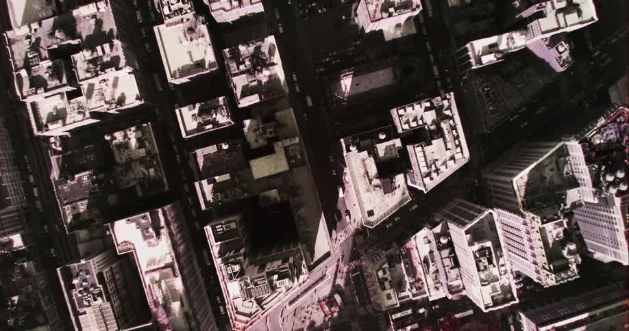 Large urban buildings arranged in blocks