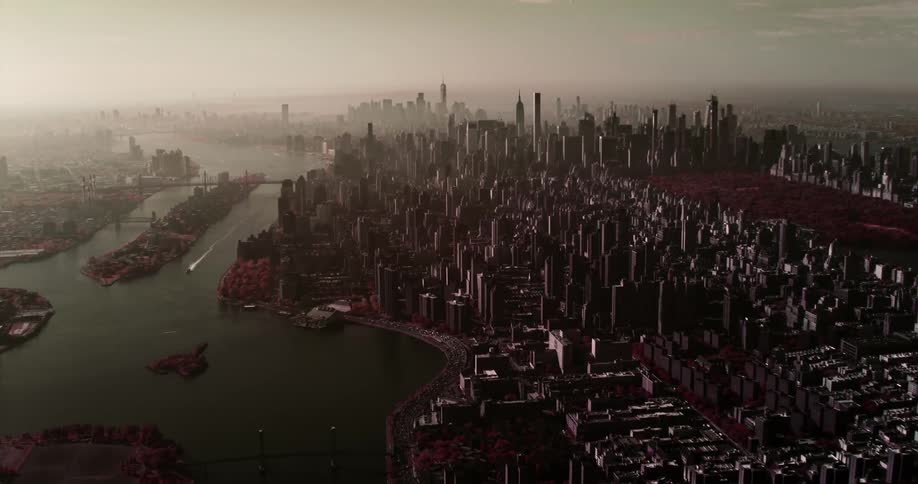 The city near the water