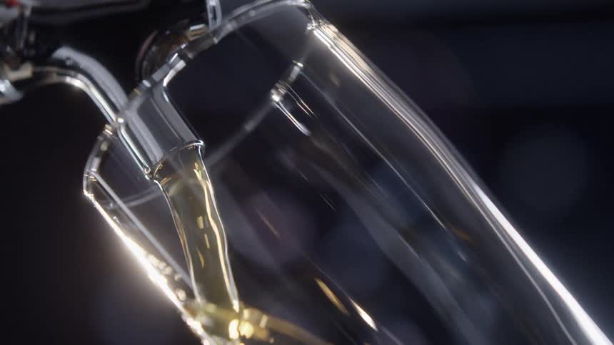 Liquid dispensed on tap