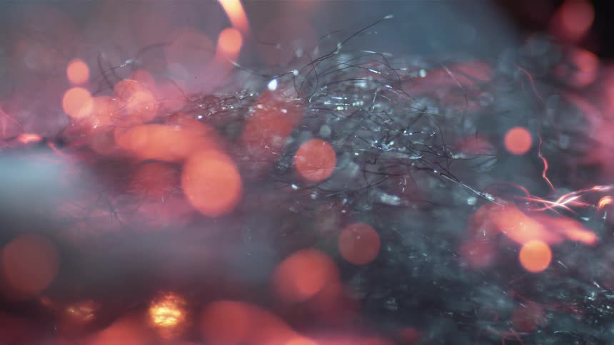 Fire catches in pile of fibers as surface burns out