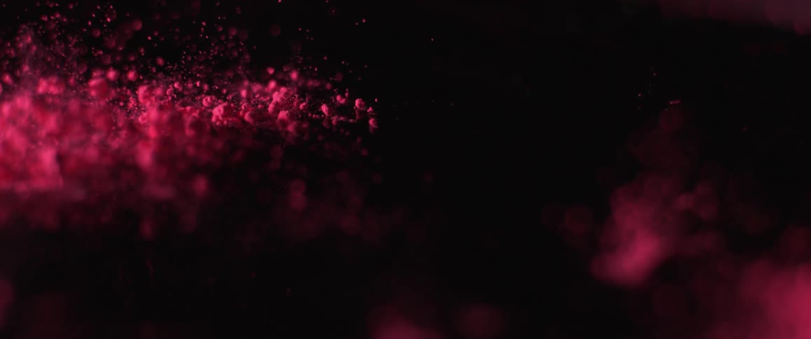 Pink dust shoots up dust and particles