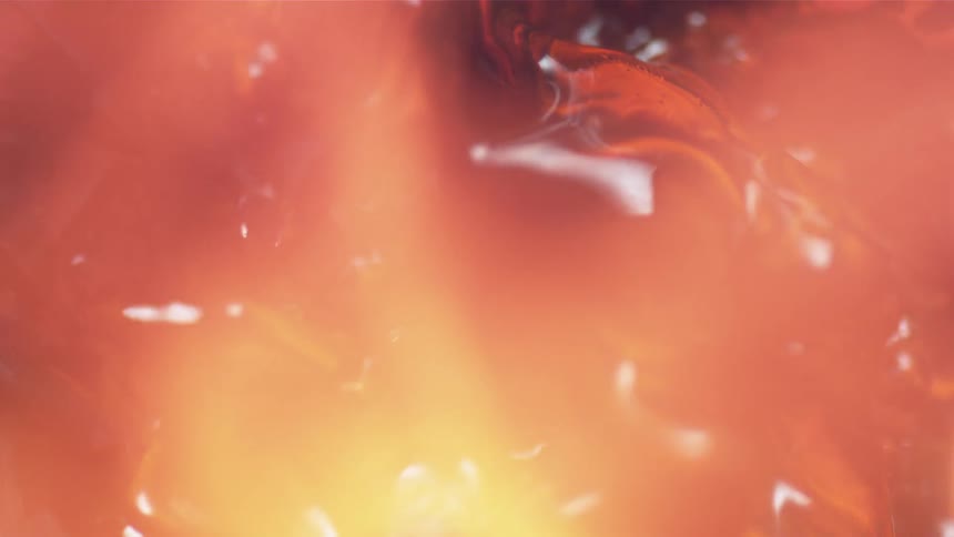 Waves of red through the flame