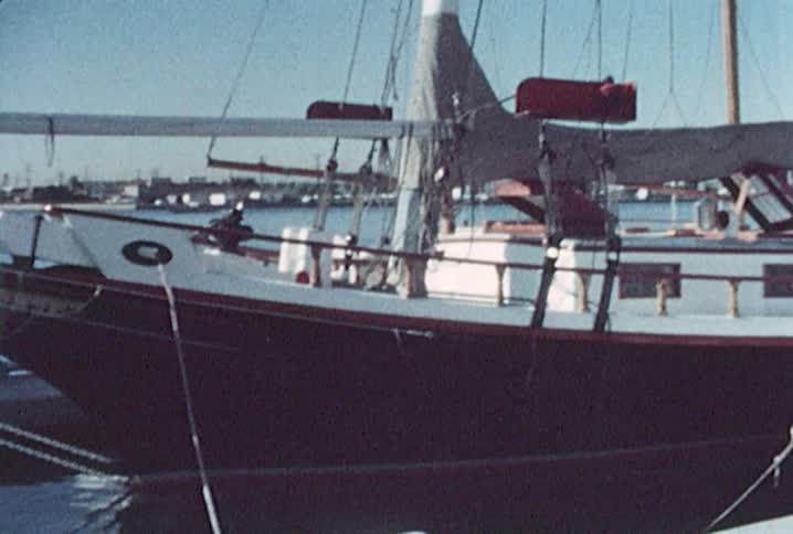 Boats docked in a harbor