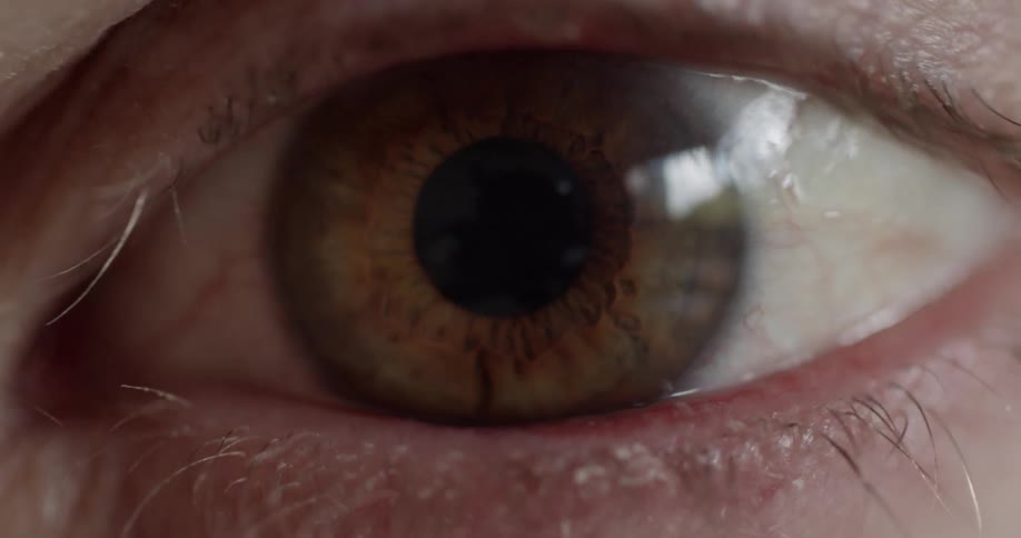 Close of an eye blinking