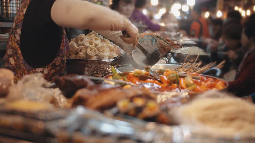 A table full of food
