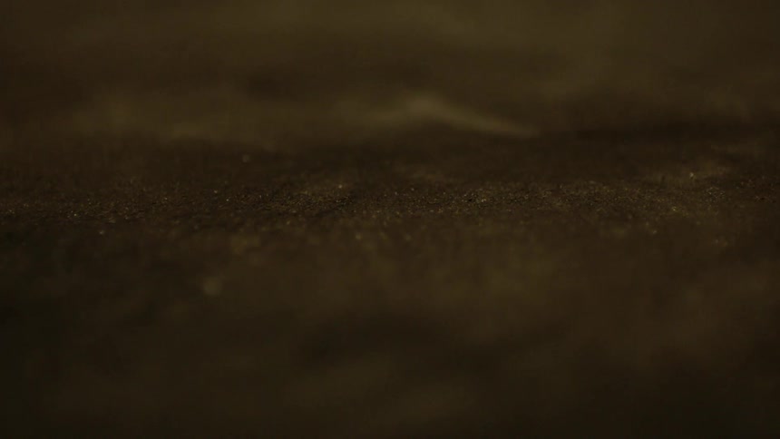 Dirt is falling on the ground