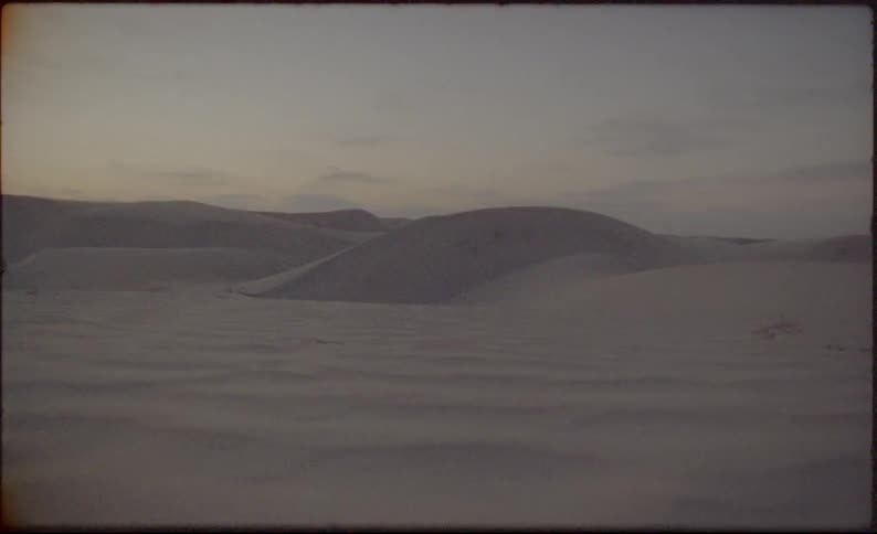 Landscape view of a sandy desert