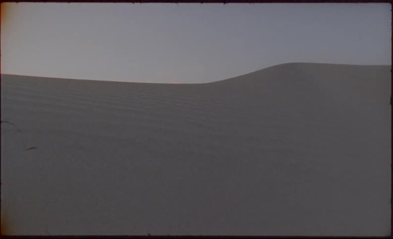 Landscape view of a sandy dune