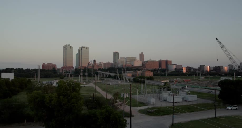The view of a city