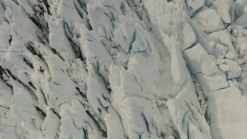 Snow covers the rocks